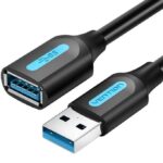 Vention Usb3.0 Male To Female/0.5M Black Cbhbd