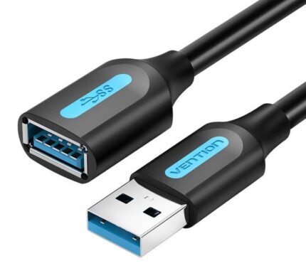 Vention Usb3.0 Male To Female/0.5M Black Cbhbd