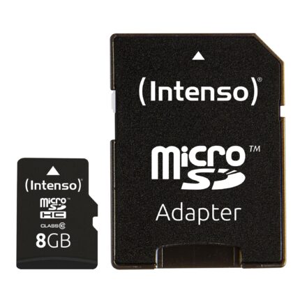 Intenso Memory Micro Sdhc 8Gb C10/W/Adapter 3413460