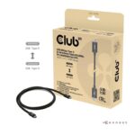 Club3D Usb-C To Usb-C 1.2M/Black Cac-1570