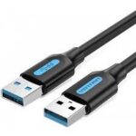 Vention Usb3.0 Male To Male/0.5M Black Conbd