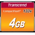 Transcend Memory Compact Flash 4Gb/Slc Ts4Gcf133
