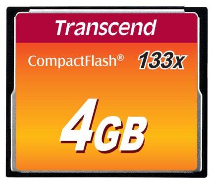 Transcend Memory Compact Flash 4Gb/Slc Ts4Gcf133