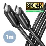 Axagon Usb-C To Usb-C 1M 240W/8K Black Bucm4X-Cm10Ab