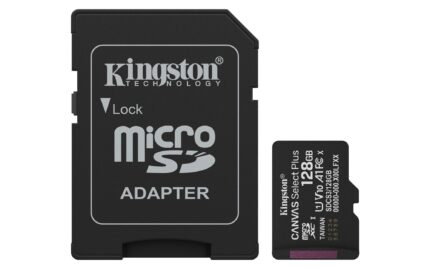 Kingston Memory Micro Sdxc 128Gb Uhs-I/W/Adapter Sdcs3/128Gb