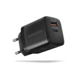 Axagon Mobile Wall Usb 30W/2Port Black Acu-Pq30