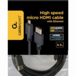 CABLE HDMI-MICRO HDMI 4.5M/V.2.0 BLK CC-HDMID-15 GEMBIRD