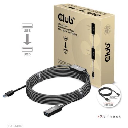 Club3D Usb3.2 Repeater 15M/M/F Cac-1406