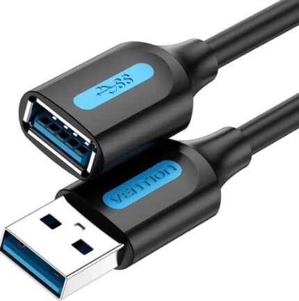 Vention Usb3.0 Male To Female/3M Black Cbhbi