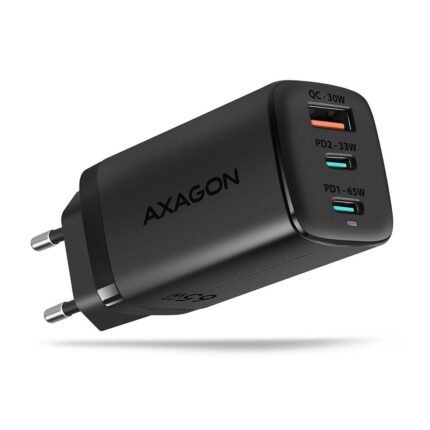 Axagon Mobile Wall Usb 65W/Gan 3Port Acu-Dpq65