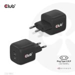 Club3D Mobile Wall Usb-C Dual/45W Cac-1909Eu