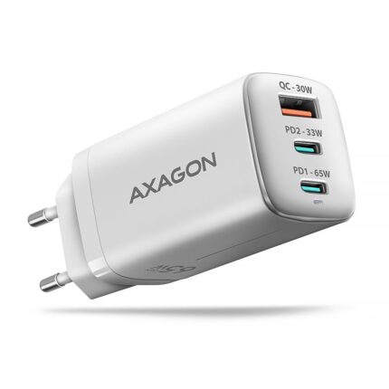 Axagon Mobile Wall Usb 65W/Gan 3Port Acu-Dpq65W
