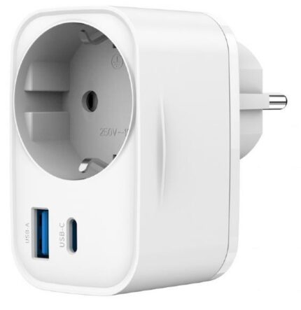 Gembird Usb Universal 20W Wht/2P Ac Ta-Acpdqc20-01-W