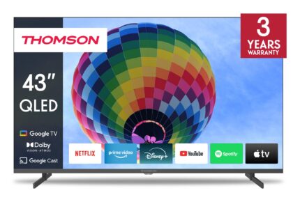 TV Set|THOMSON|43"|4K/Smart|QLED|3840x2160|Wireless LAN|Bluetooth|Google TV|Black|43QG4S14