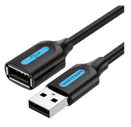 Vention Usb2.0 Male To Female/5M Black Cbibj