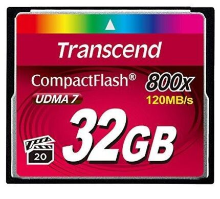 Transcend Memory Compact Flash 32Gb/800X Ts32Gcf800