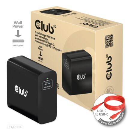 Club3D Mobile Travel Usb-C/140W Gan Cac-1914Eu