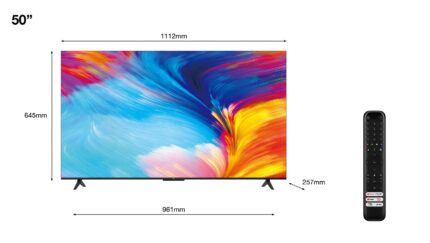 TV Set|TCL|50"|4K/Smart|3840x2160|Wireless LAN|Bluetooth|Google TV|Metallic|50P635