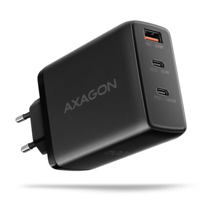 Axagon Mobile Wall Usb 100W/Gan 3Port Acu-Dpq100