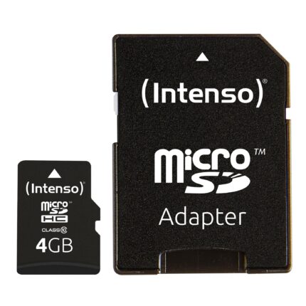 Intenso Memory Micro Sdhc 4Gb C10/W/Adapter 3413450