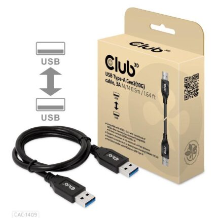 Club3D Usb3.1 3A 0.5M/M/M Cac-1409