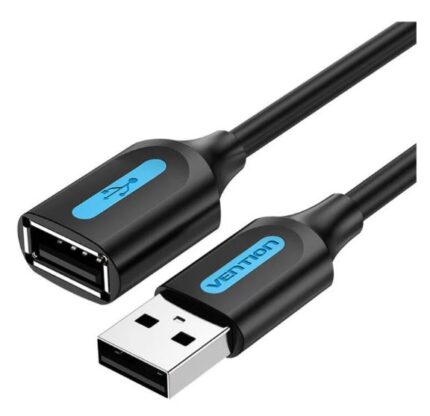 Vention Usb2.0 Male To Female/3M Black Cbibi