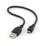 Gembird Usb2 Am-Mini 30Cm Black/Ccp-Usb2-Am5P-1