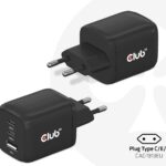 Club3D Mobile Wall 3Port/Gan 65W Cac-1913Eu