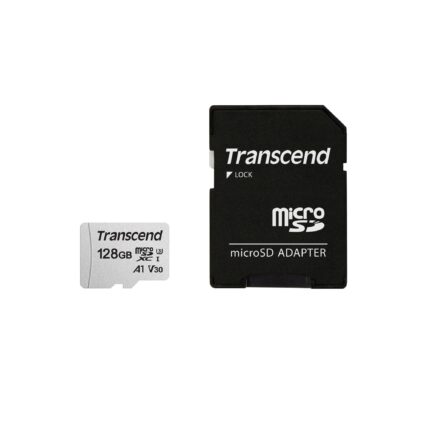 Transcend Memory Micro Sdxc 128Gb W/Adap/C10 Ts128Gusd300S-A