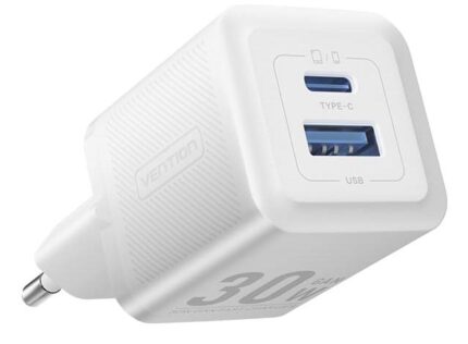 Vention Mobile Wall 30W Usb/2P White Feqw0-Eu