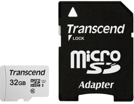 Transcend Memory Micro Sdhc 32Gb W/Adapt/C10 Ts32Gusd300S-A