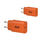 Club3D Mobile Wall Usb-C/2Pk 30W Orange Cac-3023