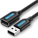 Vention Usb2.0 Male To Female/1.5M Black Cbibg