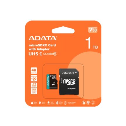Adata Memory Micro Sdxc 1Tb W/Ad./Ausdx1Tui3V30Sa2-Ra1