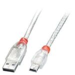 Lindy Usb2 A To Mini-B 0.2M/Transparent 41780