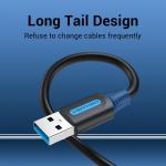 CABLE USB3.0 MALE TO MALE/1.5M BLACK CONBG VENTION - Image 10