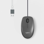 MOUSE USB OPTICAL M100/BLACK 910-006652 LOGITECH - Image 3