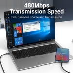 CABLE USB-C TO USB-C/1M BLACK COSBF VENTION - Image 7