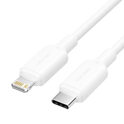 0513bbe8-f124-4d6a-b5c7-337b038d587f CABLE USB-C TO LIGHTNING/1M WHITE LAKWF VENTION - Image 1