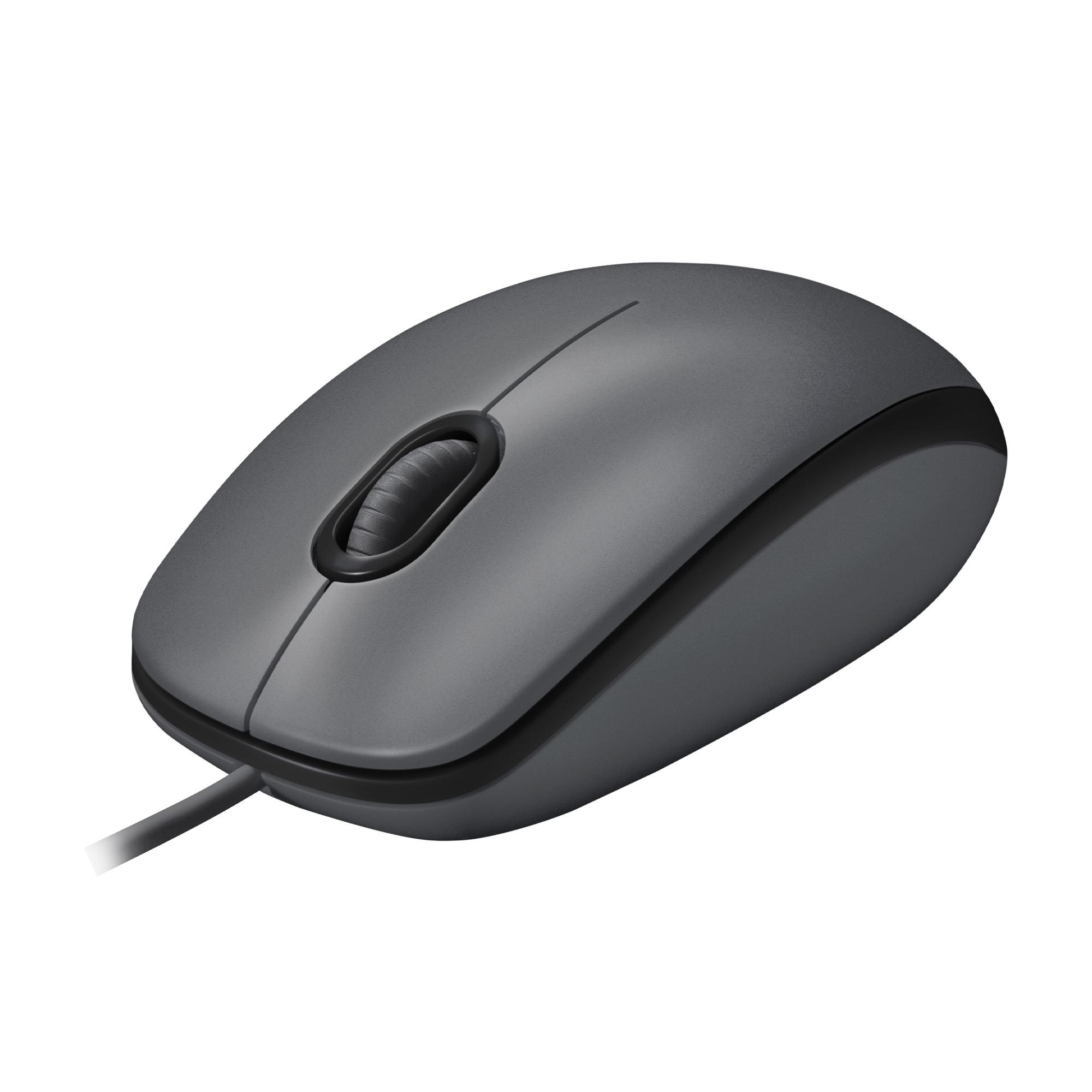 07f1be44-271e-4ea8-9d3e-ce45b1986161 MOUSE USB OPTICAL M100/BLACK 910-006652 LOGITECH - Image 1