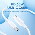 CABLE USB-C TO USB-C/1M BLACK TRCBF VENTION - Image 2