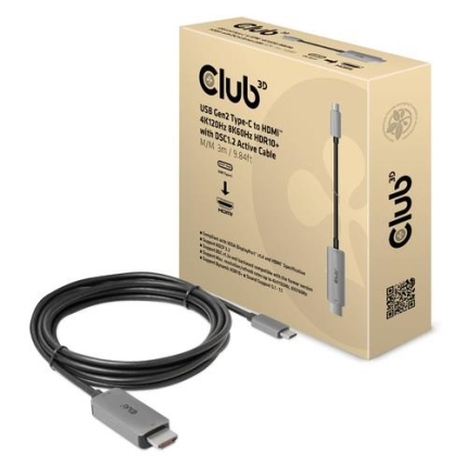 CLUB3D CABLE USB-C TO HDMI 3M/M/M CAC-1587 CLUB3D