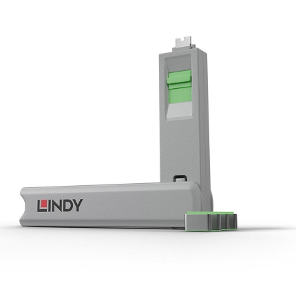 LINDY USB PORT TYPE-C BLOCKER 4PACK/GREEN 40426 LINDY