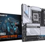 GIGABYTE Mainboard|GIGABYTE|Intel B860 Express|LGA1851|ATX|Memory DDR5|Memory slots 4|1xPCI-Express 16x|2xM.2|1xHDMI|1xDisplayPort|1xAudio-In|1xAudio-Out|1xMicrophone|5xUSB 2.0|3xUSB 3.2|1xUSB-C|1xRJ45|B860GAMINGXWIFI6E1.0
