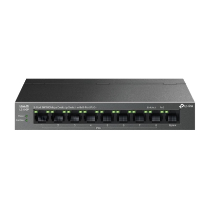 TP-LINK Switch|TP-LINK|LS109P|PoE+ ports 8|LS109P