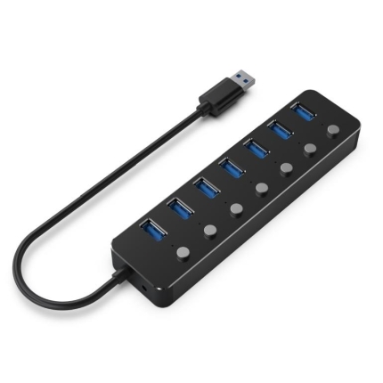 GEMBIRD I/O HUB USB3 7PORT/UHB-U3P7P-01 GEMBIRD