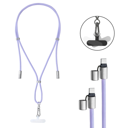 INTENSO CABLE USB-C TO USB-C 1.65M/LANYARD PURPLE 7991003 INTENSO