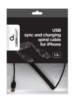 CABLE LIGHTNING TO USB2 1.5M/SPIRAL CC-LMAM-1.5M GEMBIRD - Image 4