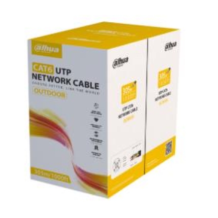 DAHUA CABLE CAT6 UTP 305M BLACK/PFM920-6UN DAHUA