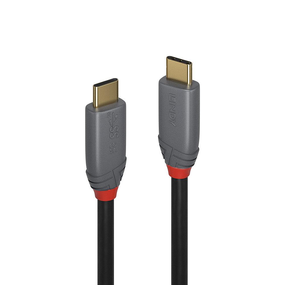 1c604094-f69e-461f-8d8a-45aa80c927f9 LINDY CABLE USB3.2 C-C 1.5M/ANTHRA 36902 LINDY - Image 1